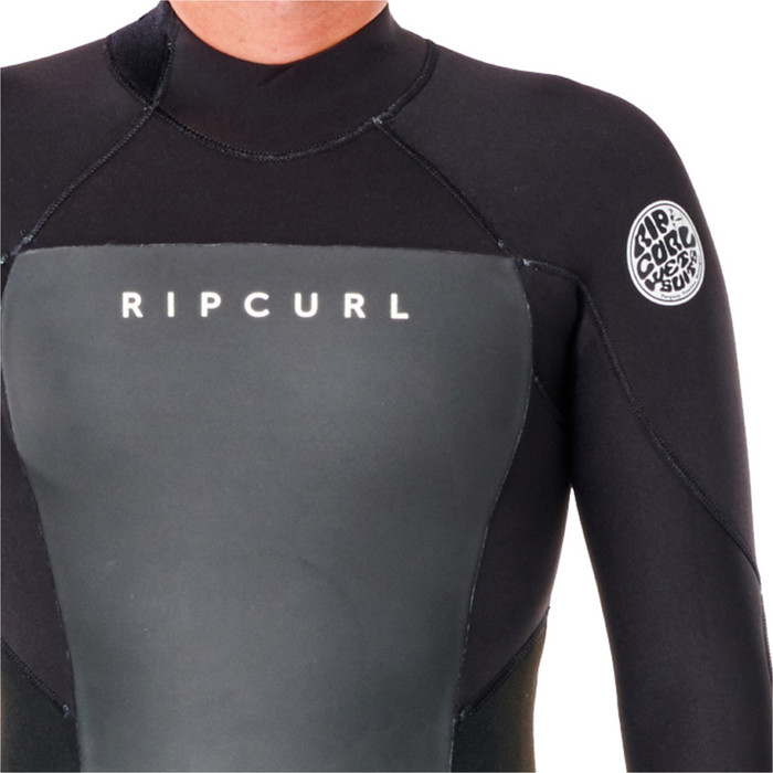 2023 Rip Curl Mens Omega 3/2mm Back Zip Wetsuit 111MFS - Black